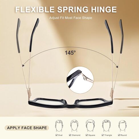 firstsense Reading Glasses for Men Women TR90 Frame Lightweight Blue Light Blocking Computer Readers with Metal Leg in Saudi Arabia
