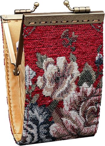Angelina's Palace Carpet Wallet Vintage Kiss Lock ID Pouch,Clasp Card Holder in Kuwait