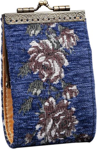 Angelina's Palace Carpet Wallet Vintage Kiss Lock ID Pouch,Clasp Card Holder in Kuwait