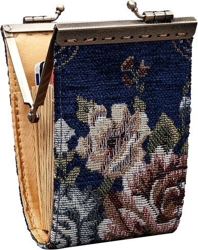 Angelina's Palace Carpet Wallet Vintage Kiss Lock ID Pouch,Clasp Card Holder in Kuwait
