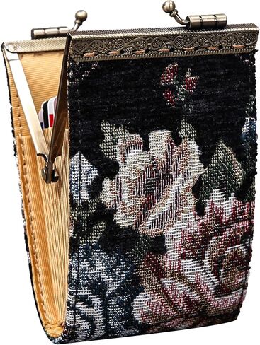 Angelina's Palace Carpet Wallet Vintage Kiss Lock ID Pouch,Clasp Card Holder in Kuwait