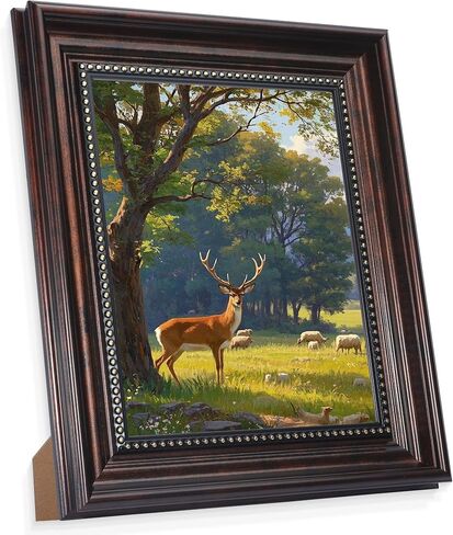 RIVERVALLA أسود 8x10 إطار الصورة خمر الذهب الخرز إطارات الصور 8 بنسبة 10 إطار الصورة الجدار شنقا منضدية العرض الرجعية ديكور المنزل الأسرة صديق الجدة أمي الأمهات عيد ميلاد الهدايا in Kuwait