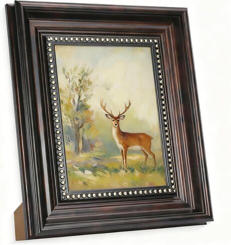 RIVERVALLA أسود 8x10 إطار الصورة خمر الذهب الخرز إطارات الصور 8 بنسبة 10 إطار الصورة الجدار شنقا منضدية العرض الرجعية ديكور المنزل الأسرة صديق الجدة أمي الأمهات عيد ميلاد الهدايا in Kuwait