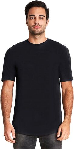 Next Level 3602 Mens Cotton Long Body Crew, Black, XX-Large in Saudi Arabia