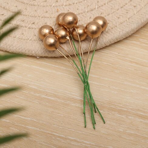 50 PCS Christmas Mini Plastic Berries Artificial Berry Faux Plant Wreath Ornament DIY Decor Red in Saudi Arabia