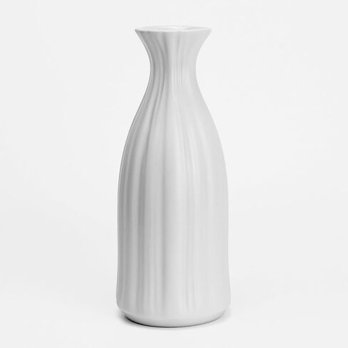 White Ceramic Vase 7 inch Small Vase Can be Used as Bedroom Study Living Room Dining Table Home Decoration Suitable for Wedding Flower Arrangement Design Bohemian Style (HPBY-01) in Saudi Arabia