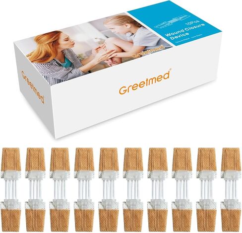 جهاز إغلاق الجرح في حالات الطوارئ 5 أجهزة كمبيوتر - غرزة Zip Stitch Strip Strips Strips Kit Strips - Bandaids لإصلاح الجروح دون خياطة - Clot Quick Aid Efren Care للتنزه في الهواء الطلق in Kuwait