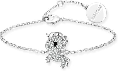 Tokidoki Unicorno 14K مطلية بالذهب قلادة سوار حلق مجوهرات مرخصة رسميًا إكسسوارات عصرية مكعب زركونيا قلادة سوار حلق هدية للنساء in Kuwait