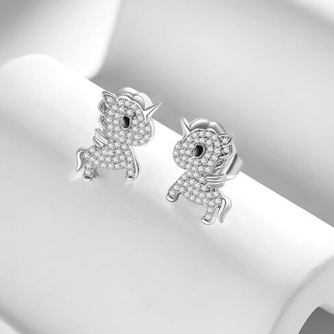 Tokidoki Unicorno 14K مطلية بالذهب قلادة سوار حلق مجوهرات مرخصة رسميًا إكسسوارات عصرية مكعب زركونيا قلادة سوار حلق هدية للنساء in Kuwait