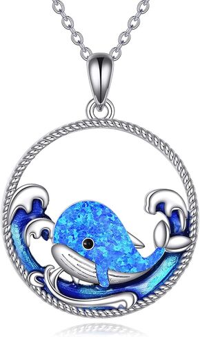 KZX Wolf Necklace for Men Women 925 Sterling Silver Wolf Moon Pendant Jewelry Gifts for Christmas Birthday in Saudi Arabia