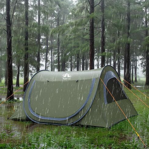 Night Cat Pop-up Camping Tent: 1 Person Tent Waterproof Instant Easy Setup Tunnel Tent in Saudi Arabia