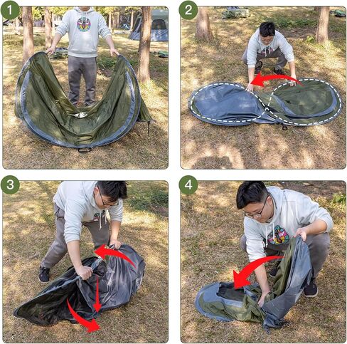 Night Cat Pop-up Camping Tent: 1 Person Tent Waterproof Instant Easy Setup Tunnel Tent in Saudi Arabia