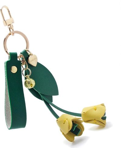 Tulip Keychain, Hand-Sewn Tulip Flower Charm for Purse Handbags Bag Car Accessories Charms PU Key Charms in Saudi Arabia