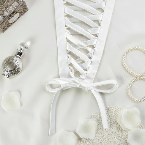 طقم مشد الظهر BSLGCTX، موسع سحاب للفستان، طقم مشد خلفي من الساتان قابل للتعديل لفساتين الزفاف، فساتين الحفلات الراقصة، الملابس الرسمية in Kuwait