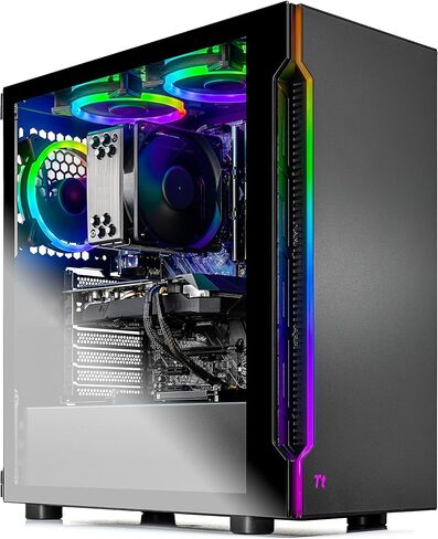 Skytech Azure Gaming PC Desktop, Ryzen 9 9900X 4.4 GHz (5.6GHz Turbo), NVIDIA RTX 5070 Ti 16GB, 2TB Gen4 NVMe SSD, 32GB DDR5 RAM 5200 RGB, 850W Gold ATX 3 PSU, 360mm ARGB AIO, Wi-Fi, Win 11 in Kuwait