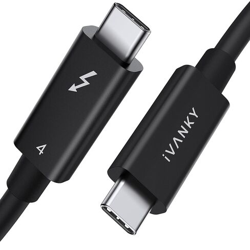 IVANKY 120Gbps Thunderbolt 5 Cable 3.3FT, 240W Thunderbolt Cable-Dark Grey in Saudi Arabia