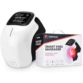 FORTHiQ Knee Massager with Heat and Red Light Therapy, FDA Registered, Knee Pain Relief, Arthritis Pain Relief, Heating Pad for Knee, Red Light Therapy for Knee, Massager with Heat and Vibration