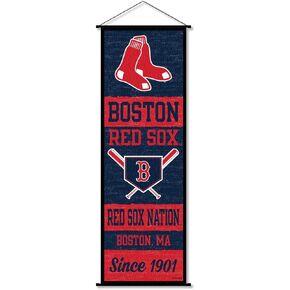 Boston Red Sox Banner and Scroll Sign