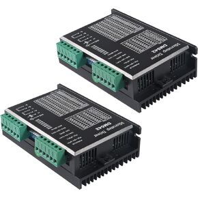 2Pack CNC Digital Microstep Driver DM542 2-Phase Stepper Motor Driver 20-50V DC Max 4.2A for Nema 17, Nema 23 and Nema 34 Series Stepper Motor, Replace M542 M542H