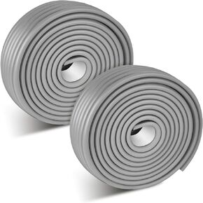 Wenqik 2 Pcs 3 in x 13 ft Adhesive Baby Corner Extra Wide Baby Proof Corners and Edges Sharp Edge Baby Protector Edge Protectors with Adhesive Tapes for Table Desk Sharp Edge(Gray)