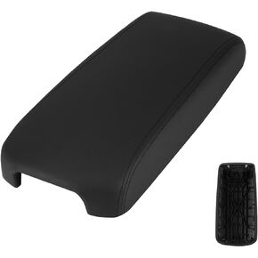 Youxmoto Center Console Lid Fit for Nissan Altima 2013 2014 2015 2016 2017 2018; Black Armrest Cover PU Leather and ABS Back Plate
