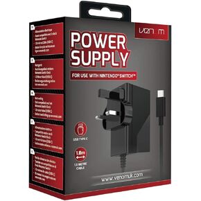 Venom Nintendo Switch Power Supply (Compatible with Console, Dock and Pro Controller) (Nintendo Switch)