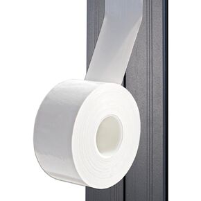 White Window Weather Sealing Tape,Window Draft Isolation Sealing Film Tape,Window AC Seal Air Conditioner Sealing Tape No Residue Waterproof Self Adhesive for Keep Out Cold Air Dust Rain(2IN X 99FT)