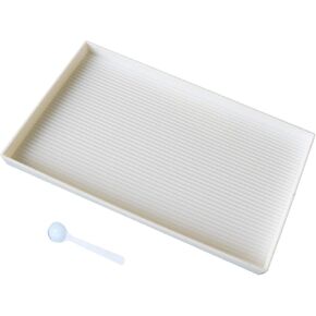 2 قطعة منظم صينية رسم ماسي مقاس 10 × 6 بوصة كبير جدًا، صواني بلاستيكية للخرز، إكسسوارات فنية ماسية، أدوات منقطة من حجر الراين لفن الأحجار الكريمة DIY باللون الأبيض in Kuwait