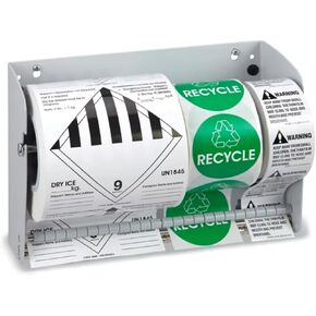 Wall Mount Label Dispenser (4.5") - Sticker Roll Dispenser - Table Top - Label Holder - Stamp Roll Dispenser - Sticker Stand - Thermal Label Holder - Heavy-Duty All Steel