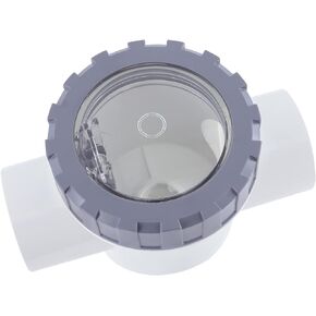 Abplag Pool Clear Check Valve 1.5" PVC Pipe Check Valve Replacement Pool Fittings 1.5"