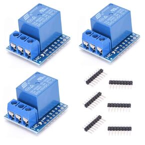 HiLetgo 3pcs 5V D1 Mini Relay Shield 5V Relay Module 1 Channel 5V Relay Shield