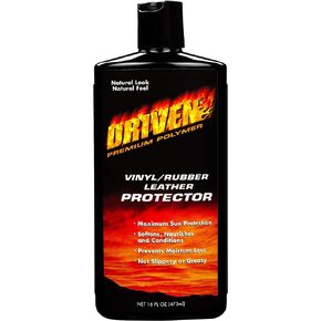 DRIVEN Vinyl/Rubber/Leather Protector with Rich Gels, Protective Polymers & UV Sunscreen - for Car, Boat, RV Interiors, Furniture, Apparel, Boots, & More - Prevents Fading, Cracking & Discoloration