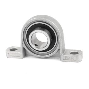 uxcell P004 20mm Mounted Pillow Block Bearing Solid Base Cast Housing Gray