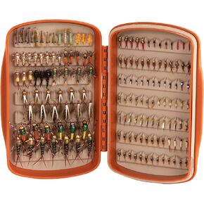 fishpond Tacky Pescador Waterproof Silicone Slit Fly Box - Small - Burnt Orange | Small Fly Fishing Fly Box
