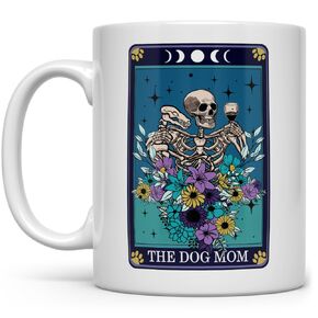 The Dog Mom Tarot Card Mug, Fun Gothic Witchy Occult Dog Lover Cup, Dog Mom Gifts (11oz)