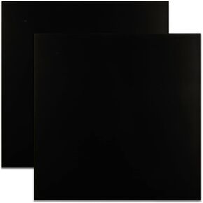 LDHHYH 2 Pack 12 x 12 Inch Aluminum Sheet, 3mm Thick Black Laser Engraving Blanks, Anodized Aluminum Metal Plate for Crafting Printing