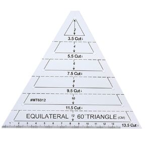 60 Degree Triangle Quilt Ruler, 60 Degree Triangle Ruler for Quilting, Creative Grids Quilting Rulers, Creative Grids Rulers, Quilting Ruler Equilateral Traiangle