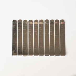HONEYSEW Sewing Clips Stainless Steel Hemming Clips 3 Inches Measurement Ruler Quilting Supplies Fabric Clips (20PCS/Box)