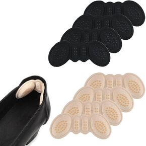 PEUTIER 4 Pairs Foam Heel Pads for Shoes, Heel Inserts for Shoes Too Big Heel Cushions Grips for Loose High Heels Protectors Liners for Women Men Back of Heel Fillers Protect from Slipping Blisters