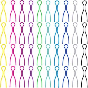 HINZIC 150pcs Plastic Bobbin Thread Holders, Thread Buddies Bobbin Clips, Thread Spools Clamps Organizing Pairing Matching Quilting Sewing Machine Accessories