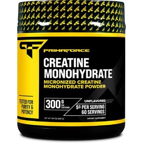 Primaforce Creatine Monohydrate Powder, 300 Grams - Micronized, Gluten Free, Non-GMO