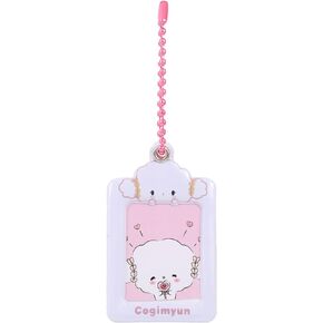 1 Inch Mini Kpop Idol Photocard Holder With Chain,PVC Waterproof Cover Photo Sleeve Pendant,Backpack Pendant Decoration