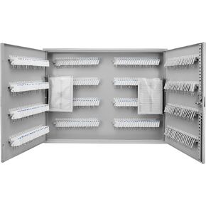 Barska Wall Mount Adjustable Shelves Cabinet Lock Box with Numbered Hooks and Tags, 320 Keys, Grey