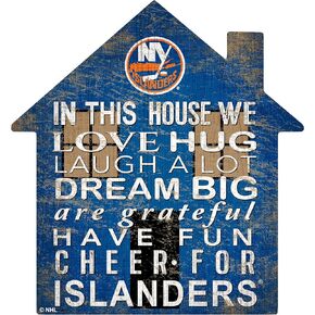 Fan Creations NHL New York Islanders Unisex Islanders House Sign, Team Color, 12 inch