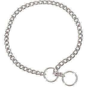 Coastal Pet Titan Chain Training Dog Collar - Chain Dog Collar - Dog Training Tool - for Small, Medium or Large Dogs - Chrome - 4.0 mm x 30"