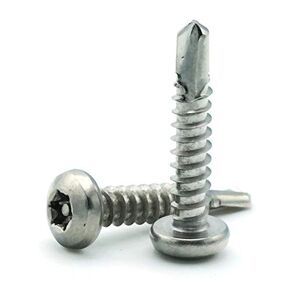 Torx w/Pin Tamper Proof Security Pan Self Driller TEK-3 Screw 410 Stainless Steel - #10 x 2 (T-25) Qty-25