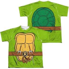 TMNT Teenage Mutant Ninja Turtles Unisex Youth Halloween Costume T Shirt (Front/Back)