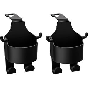 CONEATI 2-Pack Multifunctional Hook for Car Seat Back, Car Headrest Cup Holder for Your Car Back Seat, Phone Holder with Hook Car Back Hanging Mount Cup Storage