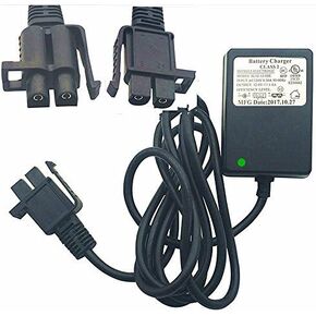 12 Volt Battery Charger for Motion Trendz Yamaha Raptor 700R Toyota FJ Cruiser MegaTredz, 12V Charger B-Type Plug for Kids Ride On Car Peplacement