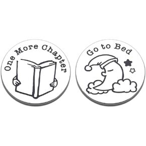 Stocking Stuffers for Book Lovers Bookworms Nerds Best Friends Funny Gag Decision Coin for Him Her Readers Women Men Christmas Birthday Graduation Book Club Gifts for Teen Boys Librarians Readers